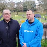 Penn Hill Conservative councillor Tony O’Neill and Alexandra Park resident Glen Dimascio