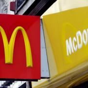 A McDonald's sign, pictured. Photo via PA.