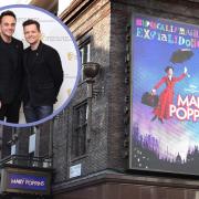 (Background) Mary Poppins West End show billboard - Credit: PA
(Circle) Ant and Dec. - Credit: PA