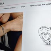 Picture shows the Entwined Infinite Hearts Charm via the Pandora website.