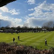 The scenes at full-time as Newport Pagnell advanced to their first ever FA Vase final