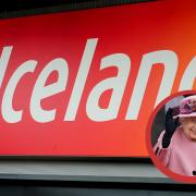 ( Background) Iceland logo.  ( PA) Queen Elizabeth II. (PA)