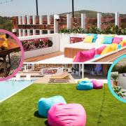 Love Island villa pictures ( ITV/PA) Fire pit ( Wayfair) Grey Rattan Corner Sofa & Cover( Aldi)