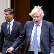 Rishi Sunak and Boris Johnson. Credit: PA