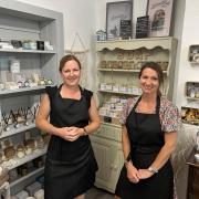 Liz (left) and Laurraine (right) at the new store in the Courtyard Craft Centre.