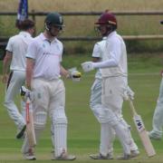 Luke Webb, left, and his Dorset team face an uphill battle going into the second day against Berkshire Picture: BARCUD-COCH PHOTOGRAPHY