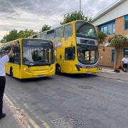 Yellow Buses final day of operation on Thursday, August 4, 2022. Picture: David Hill