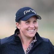 Liz Young walks off the 9th green during day one of the Trust Golf Women's Scottish Open at Dumbarnie Links, St Andrews. Picture date: Wednesday August 11, 2021.