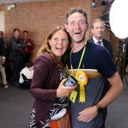 Vikki Slade wins MDNP (pictured next to husband) Image by Richard Crease