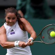 Jodie Burrage could not find another underdog victory at Wimbledon