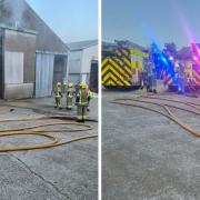 Grain dryer fire in north Dorset