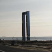 Portal on Bournemouth beach earlier today