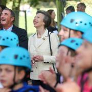 Princess Anne with Nigel Mansell.