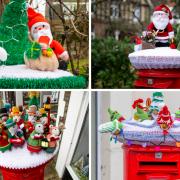 The heartwarming tradition continues with these pictures which have been snapped of the handmade post box toppers from South Wales to Scotland.