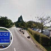 The three vehicle crash happened near the Isle of Purbeck golf club