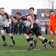 Action from Wimborne Town v Bemerton Heath Harlequins