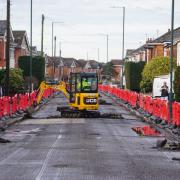 File image of resurfacing work in Bournemouth