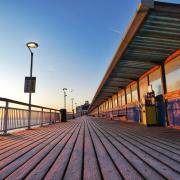 Golden hour on Bournemouth Pier by Simon Gregory of the Dorset Camera Club