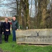 Malcolm Green from James Smith Funeral Directors in Swanage, Emma Byron from Albert Marsh Funeral Directors in Wareham and Tony Edwards, director of Kingston Country Courtyard.