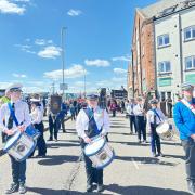 The annual Scout parade in Poole Quay.