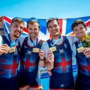 GB Men's four, Matt Aldridge, Freddie Davidson, Oli Wilkes, and David Ambler