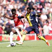 Bukayo Saka and Dango Ouattara were in direct competition during Cherries' trip to the Emirates last season