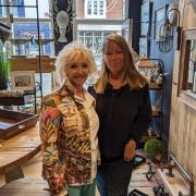 Helen Saunders with Debbie McGee