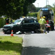 Crash in Station Road, New Milton