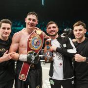 Chris Billam-Smith with Shane McGuigan, Lee Cutler and Josh Pritchard