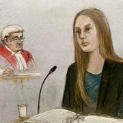 Lucy Letby giving evidence during her trial at Manchester Crown Court (Elizabeth Cook/PA)