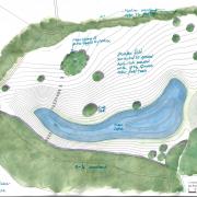 Drawing of the proposed Stubhampton Estate lake