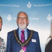 (L-R) Zoe Omerod, Cllr David Hawkins and Rebecca Drummond at the awards ceremony