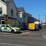 Police and forensics in Wimborne Road, Moordown