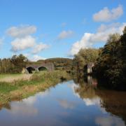 River Stour railway arches viewed from Colber Bridge