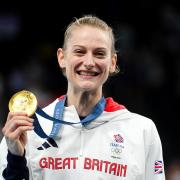 Bryony Page won gold for Great Britain in the women's trampolining