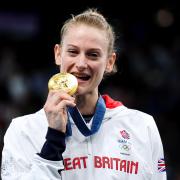 Bryony Page won gold for Great Britain in the women's trampolining