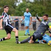 Cam Munn scored for Wimborne against Hanwell