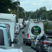 Person taken to hospital after crash on the A31