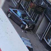 A BMW 1-Series crash in Old Christchurch Road