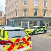 Police on Albert Road.