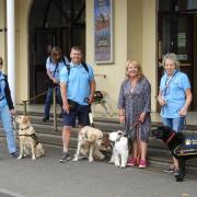 Wendi Peters with the volunteers