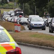 Ringwood Road between Mountbatten Roundabout and Alderney Roundabout