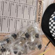 Police have seized suspected class B drugs.