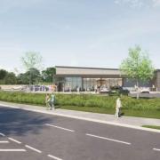 CGI for Aldi proposals in Canford Bottom