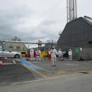 Dorset Against Animal Testing protested at Royal Bournemouth Hospital.