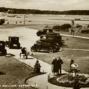 A selection of postcards from the Allen Cook colletion showing Sandbanks  through the years. Picture from the Alan Cook collection.