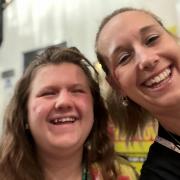 Annabelle (left) with her mum Lisa (right).