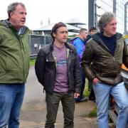 Jeremy Clarkson, Richard Hammond and James May in the final Top Gear show featuring the three (Ellis O’Brien/BBC/PA)