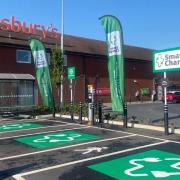 New EV charging stations at Sainsbury's