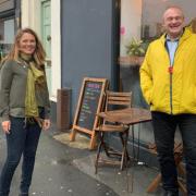 Vikki Slade and Sir Ed Davey